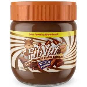 FitNut Şekersiz Çikolatalı Yer Fıstığı Ezmesi
