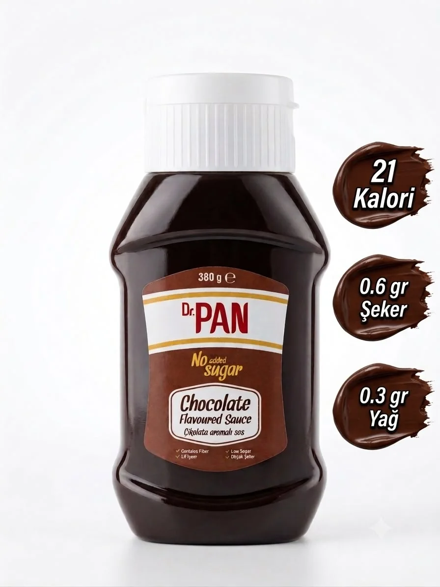 Dr.Pan Çikolata Sosu Şekersiz (380gr)